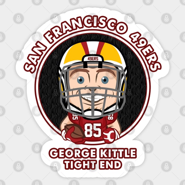 George Kittle Sticker by Mudahan Muncul 2022